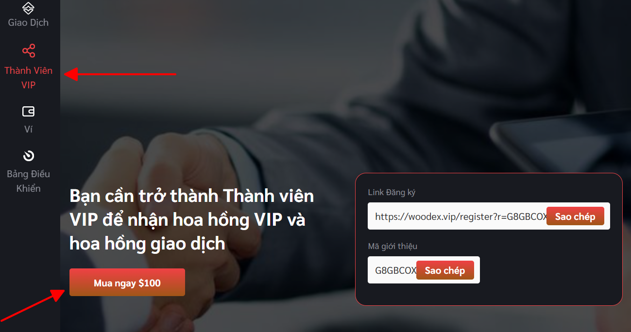 Hướng dẫn đăng ký thành viên VIP Woodex